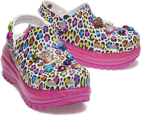 Amazon.com | Crocs Lisa Frank Mega Crush Clog Electric Pink Men's 7 ...