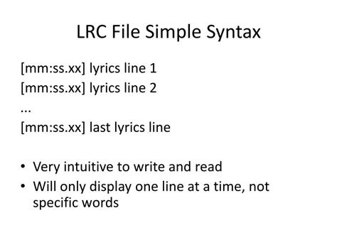 Image result for LRC File Format
