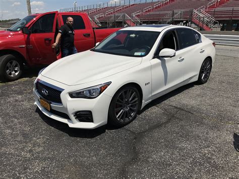 2017 Infiniti Q50 Red Sport 1/4 mile Drag Racing timeslip specs 0-60 - DragTimes.com