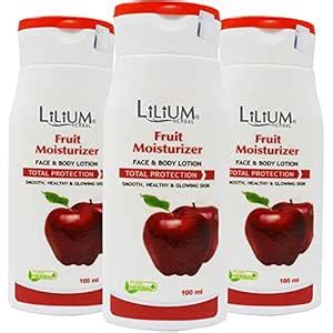 Buy LILIUM Fruit Moisturizer Body Lotion 100ml Pack of 3 Online at Low ...