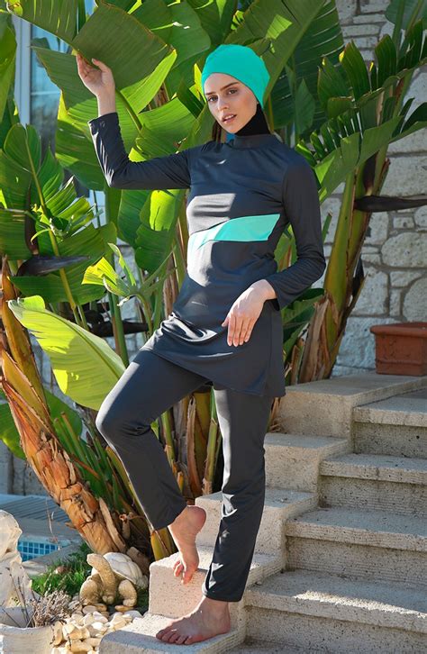 Smoke-Colored Modest Swimwear 122 | Sefamerve