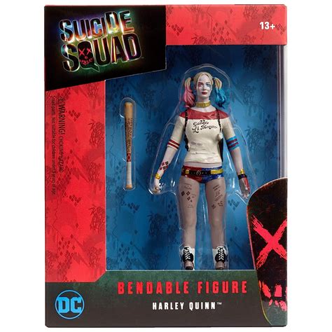 Buy NJ Croce Suicide Squad Movie Harley Quinn Bendable Figure, Multi ...