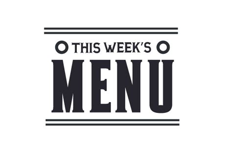 This Week Menu 的图像结果