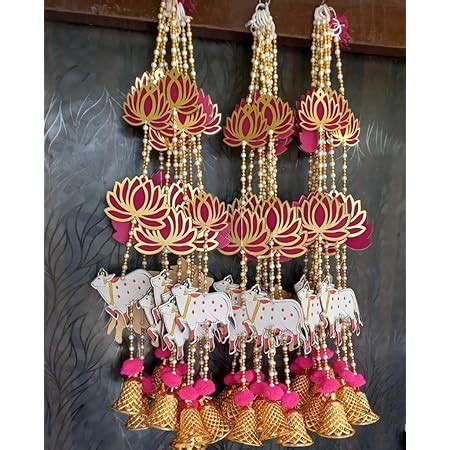 BDS Creations Lotus Door Hanging Decor Latkan Toran for Party, Birthday ...