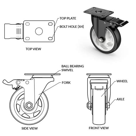 Caster Wheels for Hardwood Floors