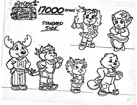 The Get Along Gang (1984) PART 1 - Model sheets, turnarounds, character ...