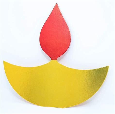 Buy Desi Favors Diya Shaped Cutouts Big Size for Diwali Decorations for ...