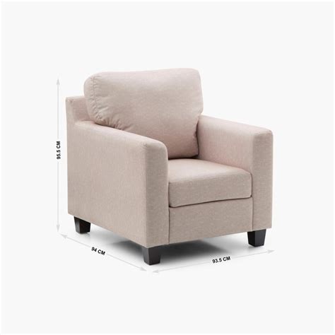 Buy New Larrissa Brussel Fabric 1-Seater Sofa - Beige from Home Centre ...