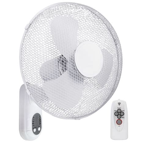 16 inch Oscillating Wall Fan Remote Control