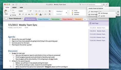 Microsoft Onenote Templates For Project Management - Online Lesson