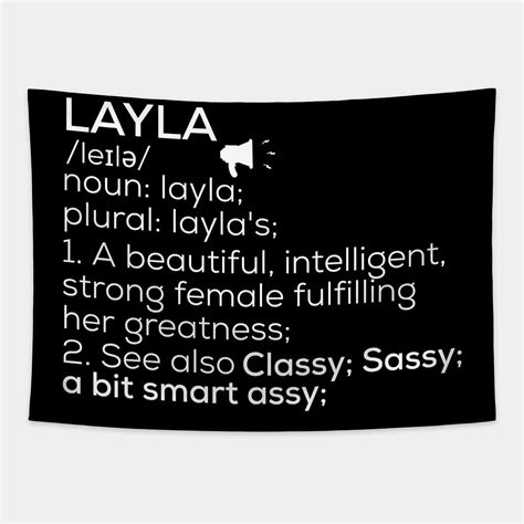 Layla Name Tapestry - Layla Female Name Definition