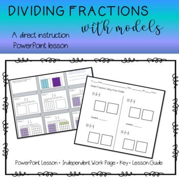 Image result for How to Divide Fractions Using Models