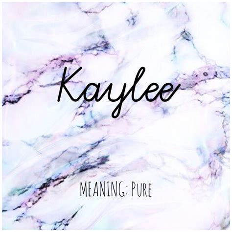 KAYLEE #Names #Kaylee #BabyNames | Names with meaning, Baby names and ...