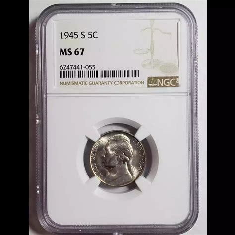 1945-S Nickel Jefferson NGC MS-67 - Bob Paul Rare Coins