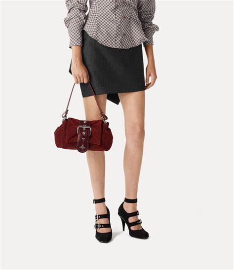 Hazel Treasure Handbag in BURGUNDY | Vivienne Westwood®