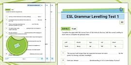 ESL Grammar Levelling Test 2 [A1]