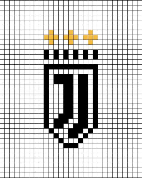 Juventus f c logo pixel art – Artofit