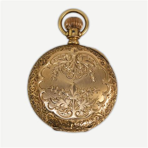 14K Yellow Gold Elgin Hunter Case Pocket Watch For Sale at 1stDibs ...