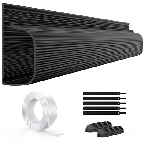 Buy Delamu Cable Management Under Desk- 4 Pack J Channel Cable Raceway ...