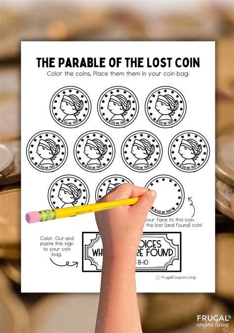 Parable of The Lost Coin | Bible lessons for kids, Printable bible ...