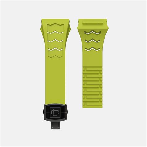 Fluoro Rubber Strap of Carbon Fiber Edition Case 49MM- Black Buckle