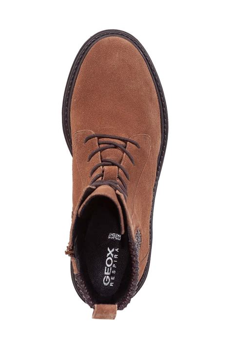 Geox workery D IRIDEA N damskie kolor brązowy na płaskim obcasie D26HRN ...