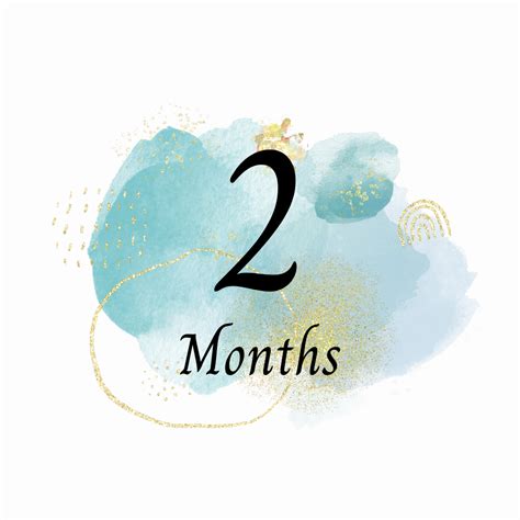 2 Months Baby Milestone Card