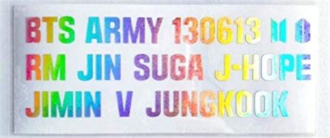 Army Bomb BTS Hologram Sticker for Phone, Laptop, 10ea/1pc+Cute Photo ...