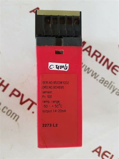 Pr electronics 2273 2-wire programmable transmitter temp.range -50 -+5 ...