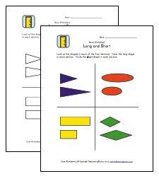 Teach Length - Long and Short Worksheets | Kids Learning Station ...