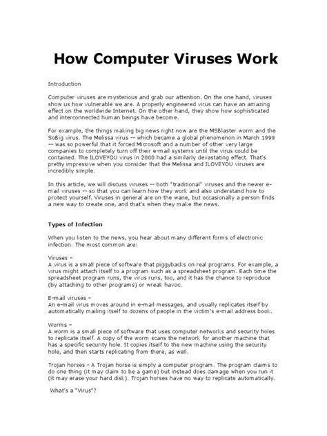 Image result for How Computer Virus Work