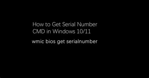 Image result for Serial Number Cmd