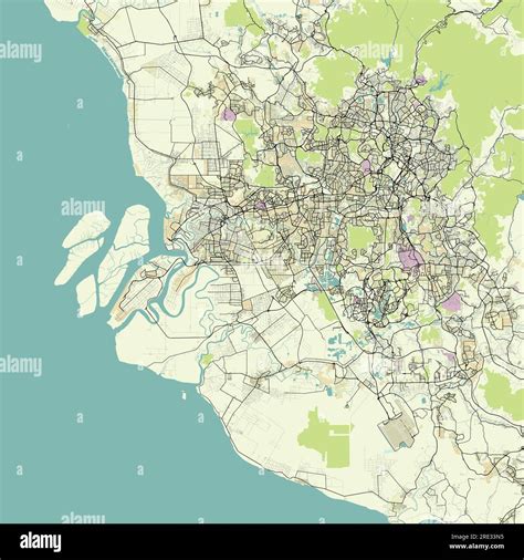 Vector city map of Kuala Lumpur, Malaysia Stock Vector Image & Art - Alamy