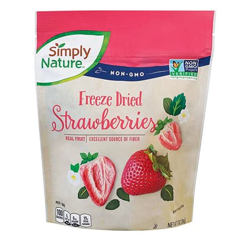 2PK - Simply Nature Freeze Dried Strawberries, 1.2 oz - Walmart.com