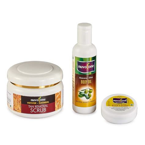Nuvotone Ayurvedic Complete Foot Care Combo – Aloe Vera Olive Body Oil ...