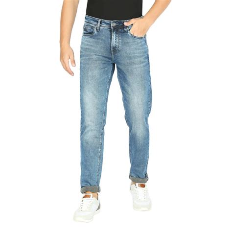 Lawman Ice Blue Solid Slim Fit Jeans For Men's With Customized Size ...