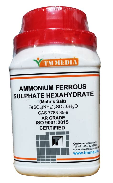 FERROUS AMMONIUM SULPHATE, (AMMONIUM FERROUS SULPHATE, HEXAHYDRATE ...