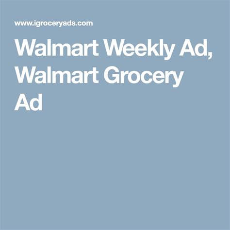 Walmart Weekly Ad Sales