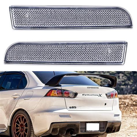 Buy AMAZING1 Clear Lens Rear Bumper Reflector Lenses Compatible With ...