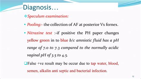 Nitrazine Paper Test