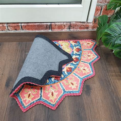 Avioni Home Floor Mats in Beautiful Traditional Rangoli Colors | Anti ...