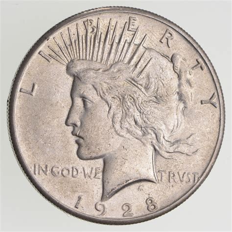 No Reserve - 1928 Peace Silver Dollar - High Grade | Property Room