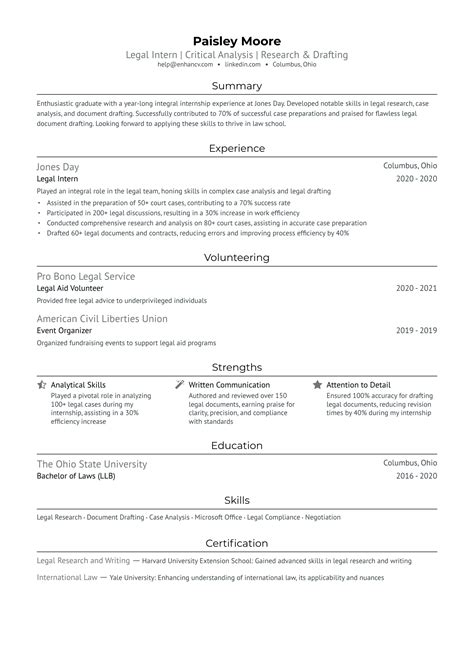 19 Law School Resume Examples & Guide for 2025