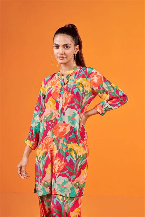 Karaj Jaipur Multicolor Printed Co-Ord Set