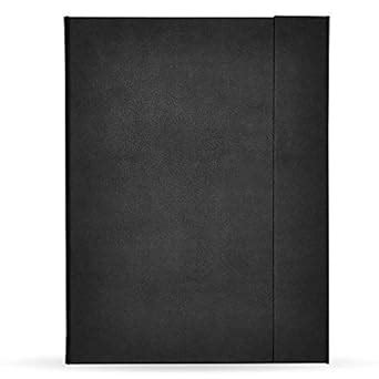 FIS Magnetic Folder Italian PU Cover with Writing Pad, Ivory Paper, A4 ...