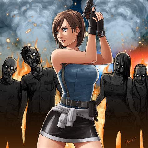 Jill Valentine by Azusa RE3 | Resident evil girl, Jill valentine ...