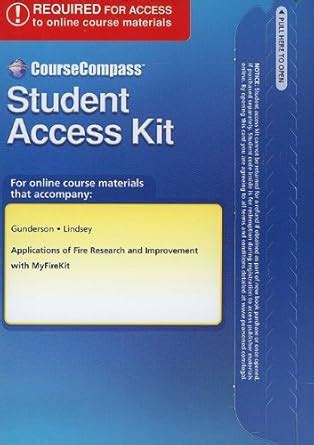 Buy CourseCompass - Access Code - for Applications of Fire Research and ...