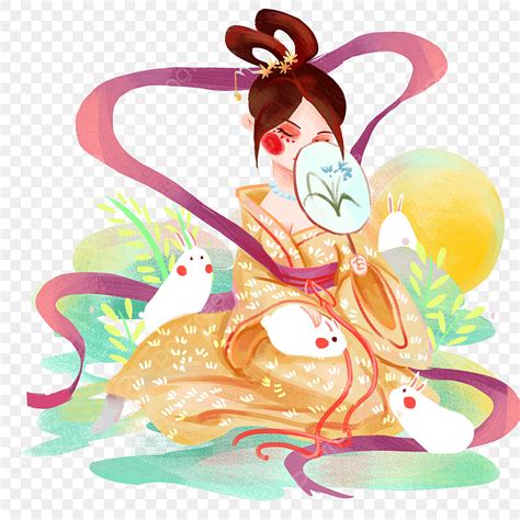 Jade Rabbit Hd Transparent, Chang E And Jade Rabbit, Change, Mid Autumn ...