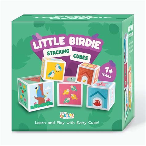 Cots and Cuddles Nature Birds Theme 5 Layer Stacking Cube for Kids Age ...