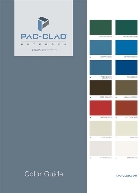 Panel Colors - Tallahassee Roofing